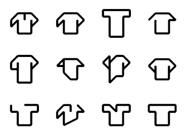 t-shirt icons generated by a computer program
